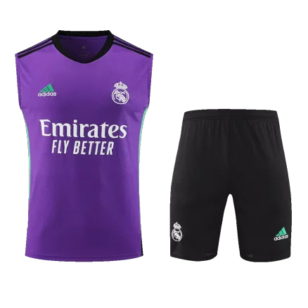 Real Madrid Jerseys Sleeveless Training Kit 2022/23 Purple - gogoalshop