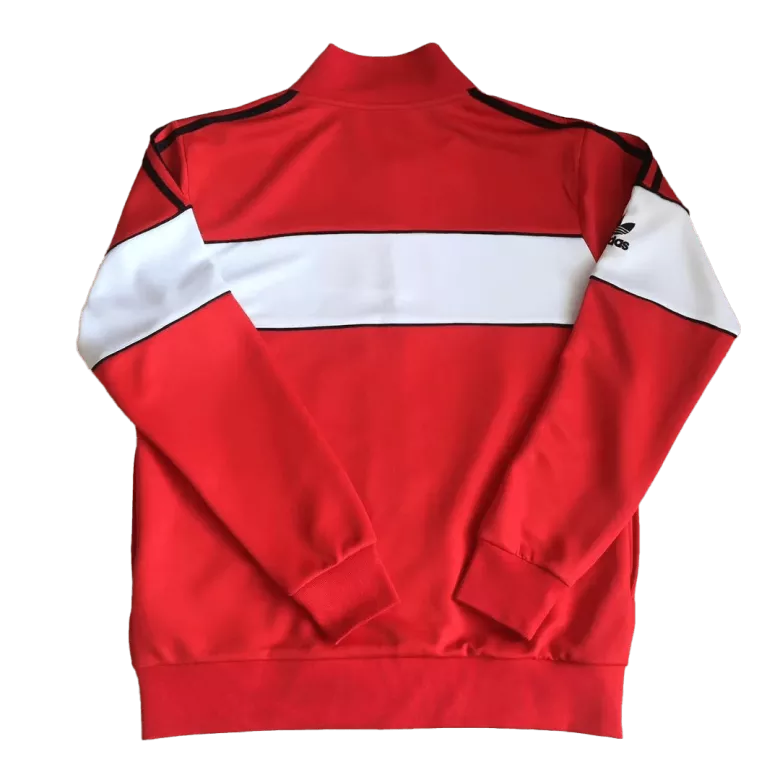 Vintage Manchester United Track Jacket 1984 - Red&White - gogoalshop