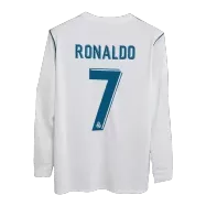 Vintage Soccer Jersey RONALDO #7 Real Madrid Home Long Sleeve 2017/18 - gogoalshop