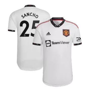 SANCHO #25 Manchester United Away Authentic Jersey 2022/23 - gogoalshop