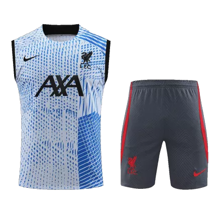 Liverpool Jerseys Sleeveless Training Kit 2023/24 Blue - gogoalshop