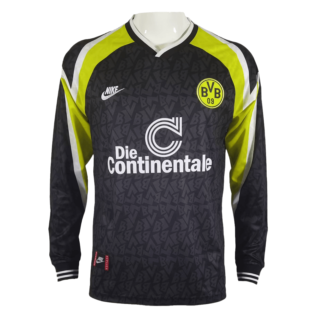 Vintage Soccer Jersey Borussia Dortmund Away Long Sleeve 1995 96 Gogoalshop Vintage Soccer Jersey Borussia Dortmund Away Long Sleeve 1995 96 Gogoalshop