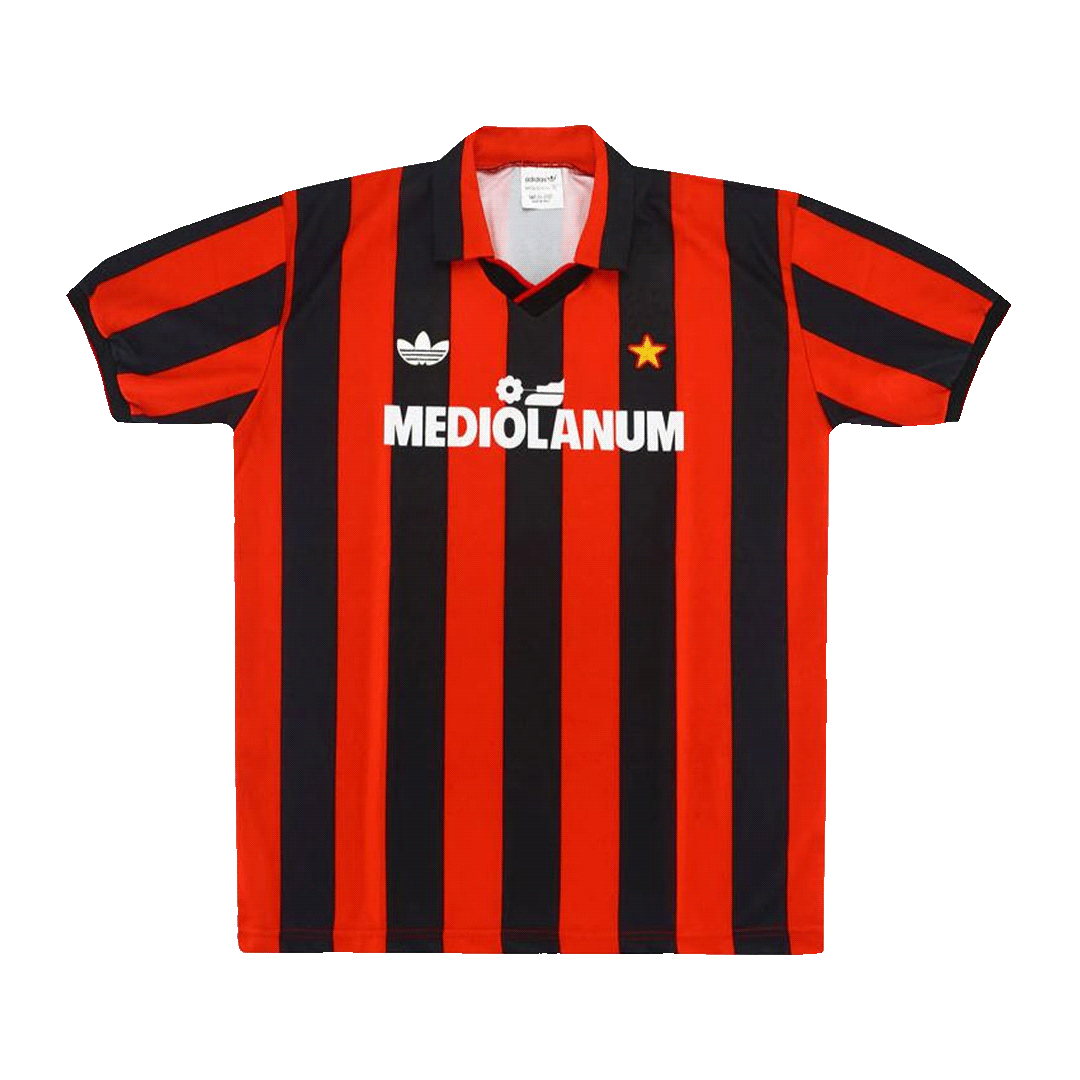 Vintage Soccer Jersey Ac Milan Home 1990 91 Gogoalshop