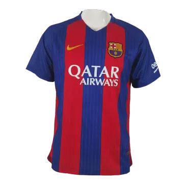 Vintage Soccer Jersey Barcelona Home 2016/17 - gogoalshop