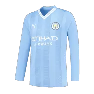 Manchester City Home Long Sleeve Soccer Jersey 2023/24 - gogoalshop