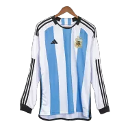 Argentina Home Long Sleeve Soccer Jersey 2022 - gogoalshop