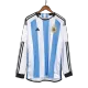 Argentina Three Stars Home Long Sleeve Soccer Jersey 2022 - gogoalshop