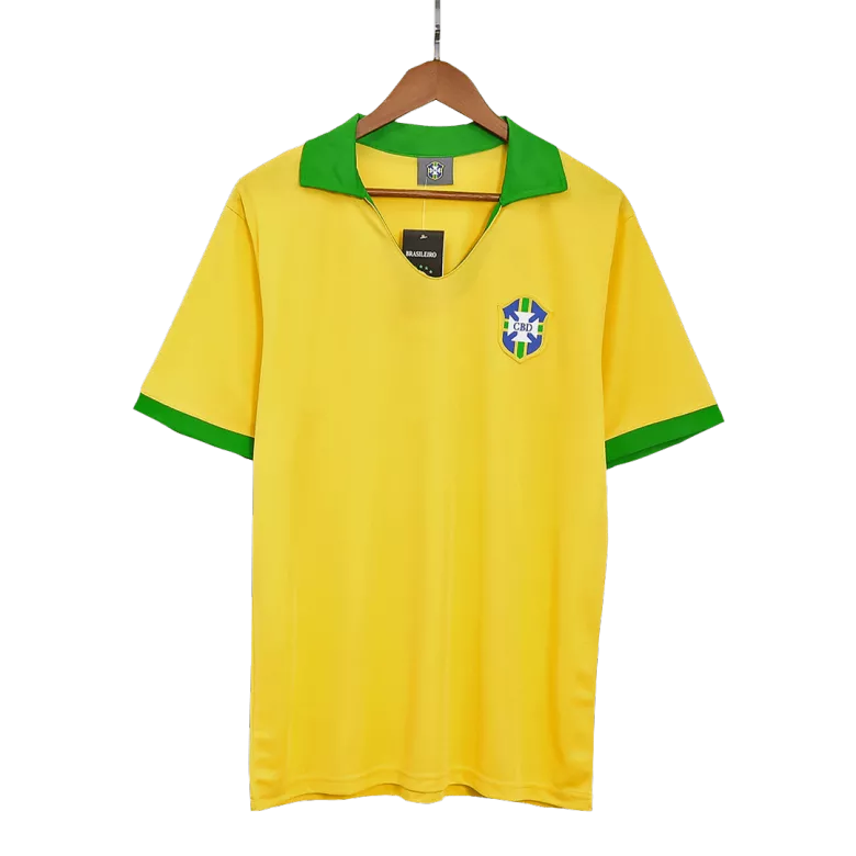 Vintage Soccer Jersey Brazil Home 1957 - gogoalshop