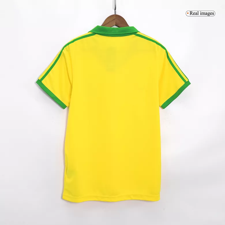 Vintage Soccer Jersey Brazil Home 1977 - gogoalshop