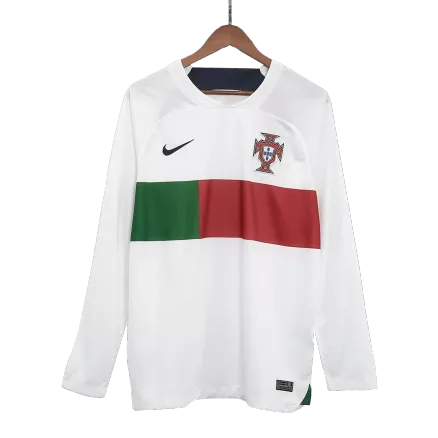 Portugal Away Long Sleeve Soccer Jersey 2022 - gogoalshop