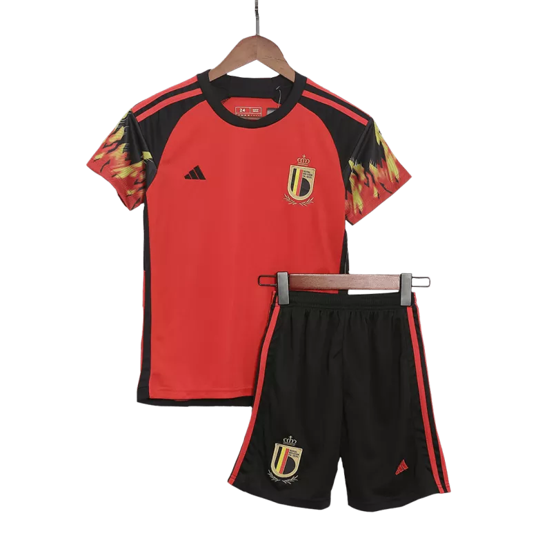 Belgium Home World Cup Kids Jerseys Kit 2022 - gogoalshop
