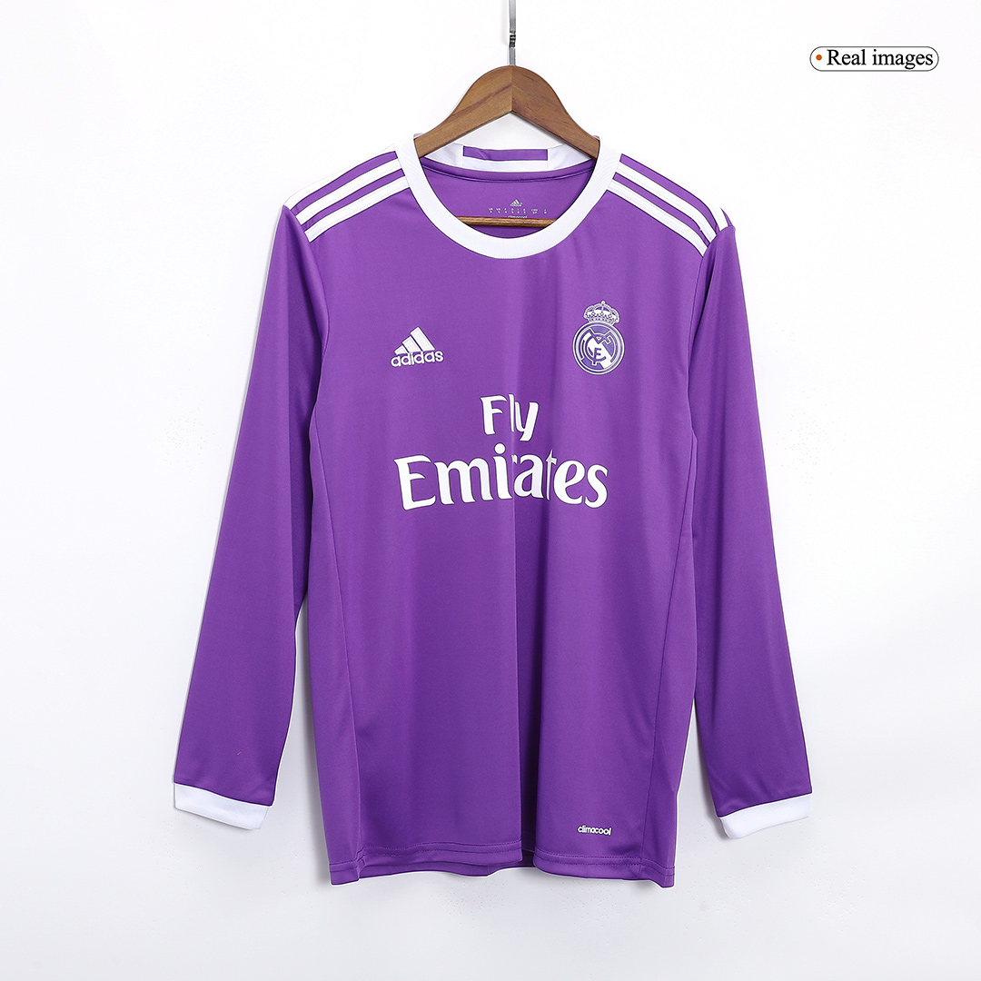 Retro Soccer Jersey MODRIĆ #19 Real Madrid Away Long Sleeve 2016/17 - gogoalshop