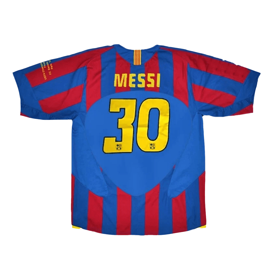 Retro Soccer Jersey MESSI #30 Barcelona Home 2005/06 - UCL Final - gogoalshop