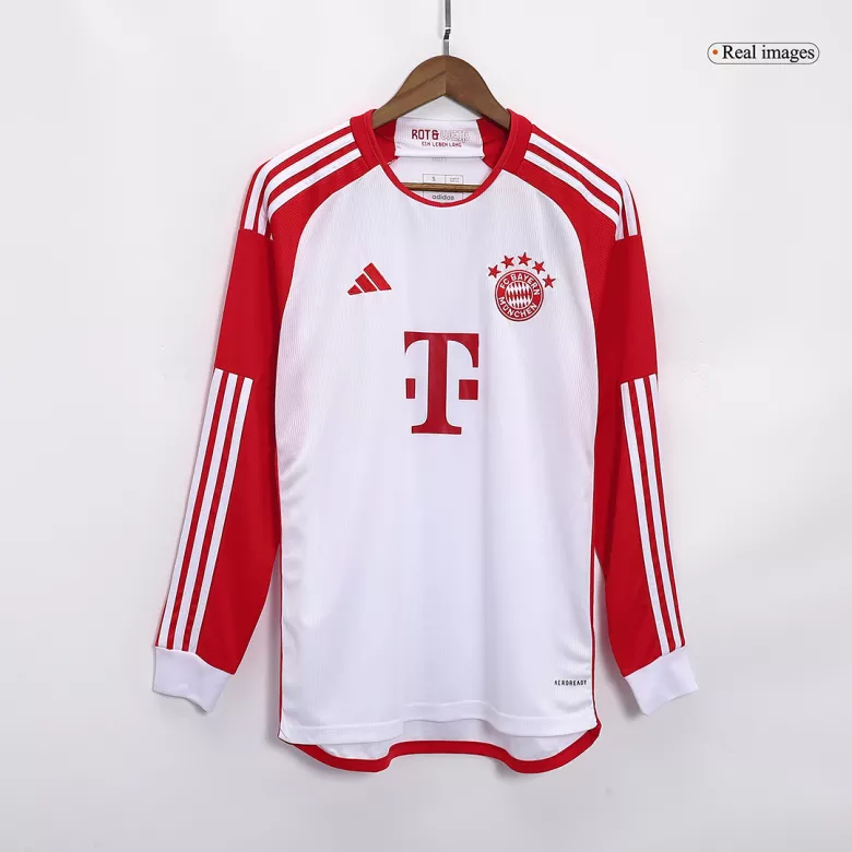 Bayern Munich Home Long Sleeve Soccer Jersey 2023/24 - gogoalshop