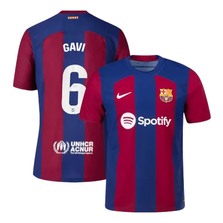 GAVI #6 Barcelona Home Authentic Jersey 2023/24 - gogoalshop