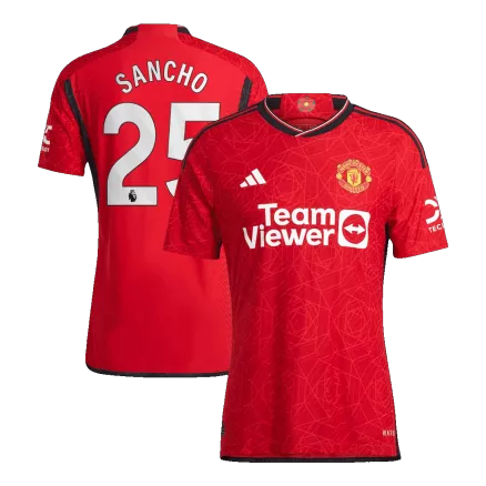 SANCHO #25 Manchester United Home Authentic Jersey 2023/24 - gogoalshop