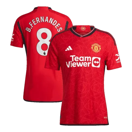 B.FERNANDES #8 Manchester United Home Authentic Jersey 2023/24 - gogoalshop
