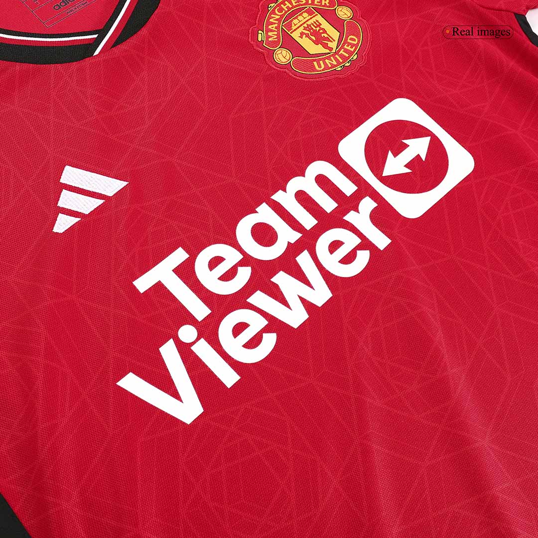 HØJLUND #11 Manchester United Home Soccer Jersey 2023/24 - gogoalshop