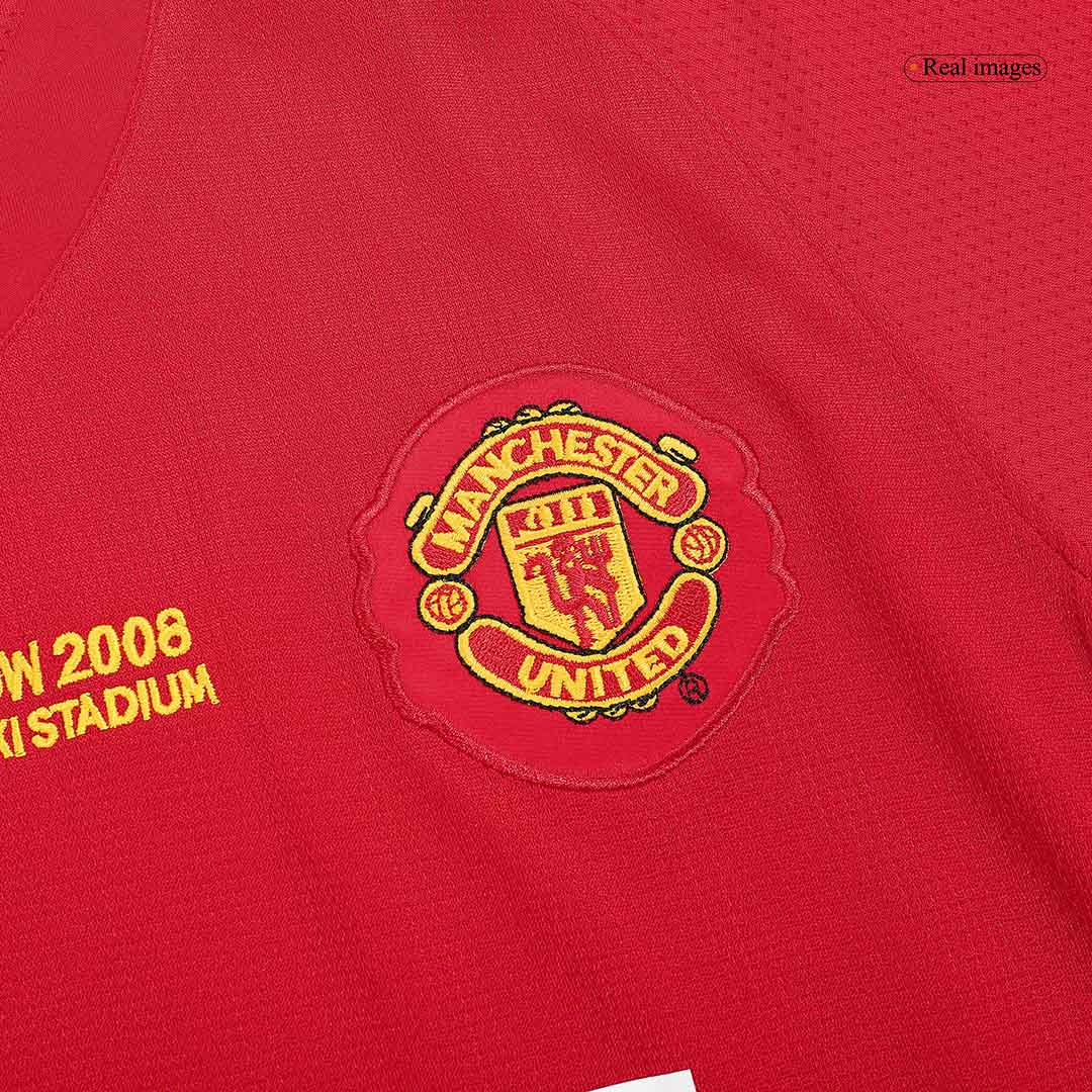Retro Soccer Jersey Manchester United Home 2007/08 UCL - gogoalshop