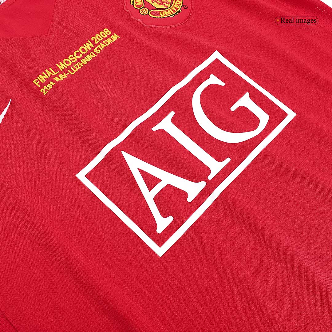 Retro Soccer Jersey Manchester United Home 2007/08 UCL - gogoalshop