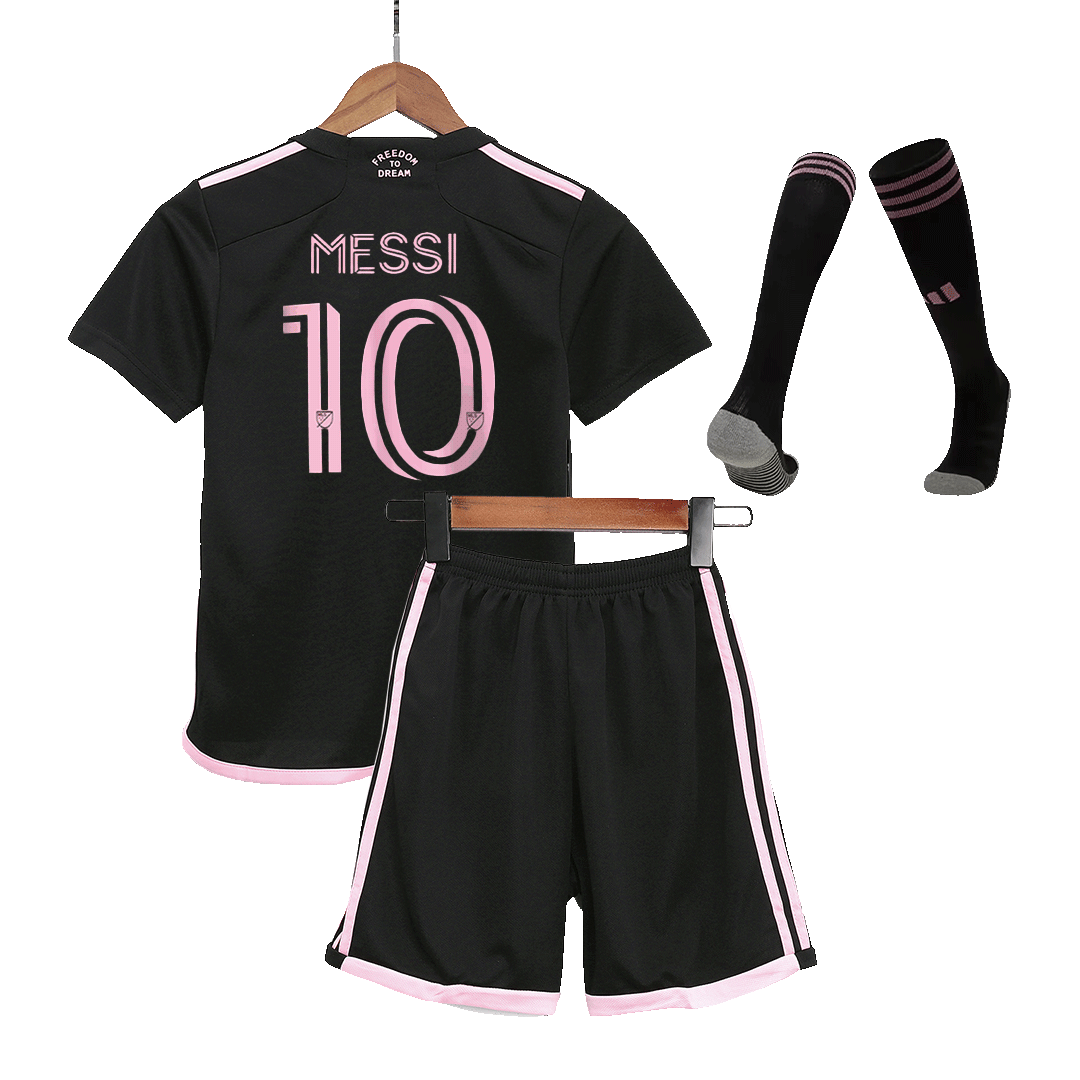MESSI #10 Inter Miami CF Away Kids Jerseys Full Kit 2023/24 | Gogoalshop