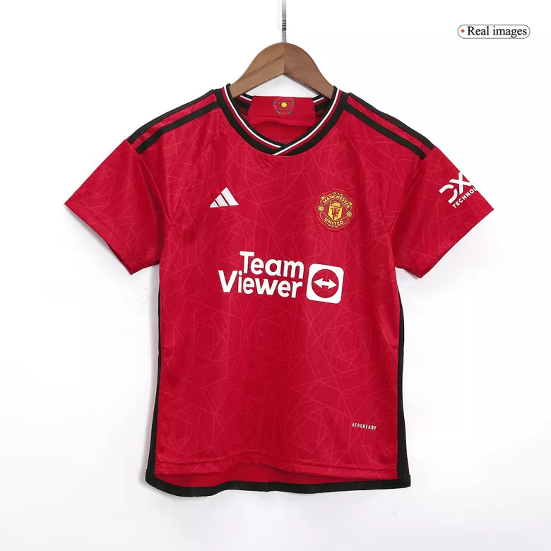 Kids Manchester United Home Soccer Jersey 2023/24 - Discount - gogoalshop