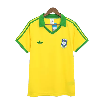 Vintage Soccer Jersey Brazil Home 1977 - gogoalshop