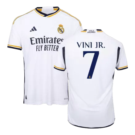 VINI JR. #7 Real Madrid Home Authentic Jersey 2023/24 - gogoalshop