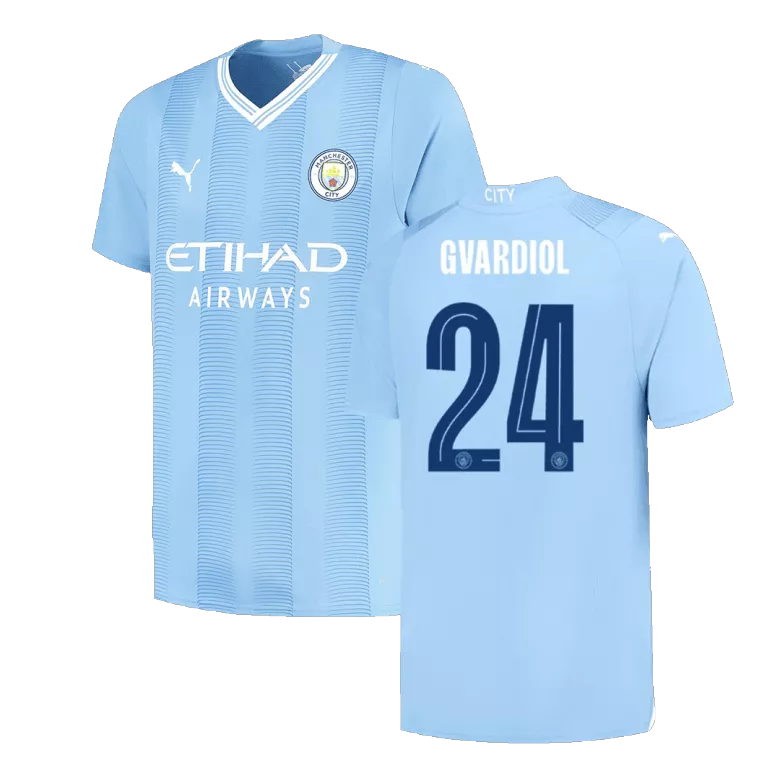 GVARDIOL #24 Manchester City Home Jersey 2023/24 - UCL | Gogoalshop