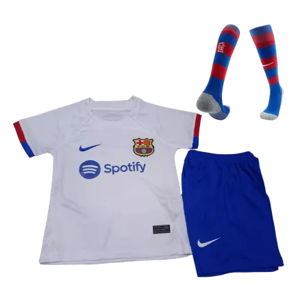 Barcelona Away Kids Jerseys Full Kit 2023/24 - gogoalshop