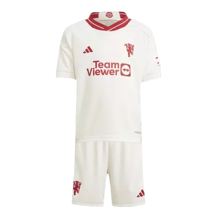 Manchester United Third Away Kids Soccer Jerseys Kit 2023/24 - gogoalshop