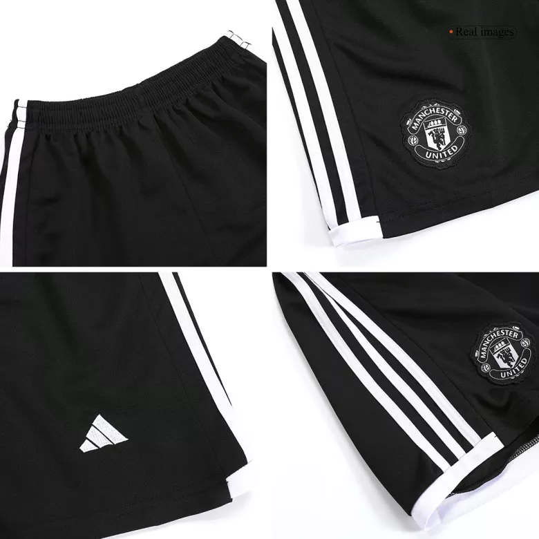 Manchester United Away Kids Soccer Jerseys Full Kit 2023/24 - gogoalshop