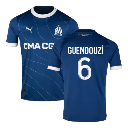 GUENDOUZI #6 Marseille Away Soccer Jersey 2023/24 - gogoalshop