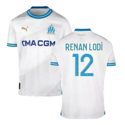 RENAN LODI #12 Marseille Home Soccer Jersey 2023/24 - gogoalshop