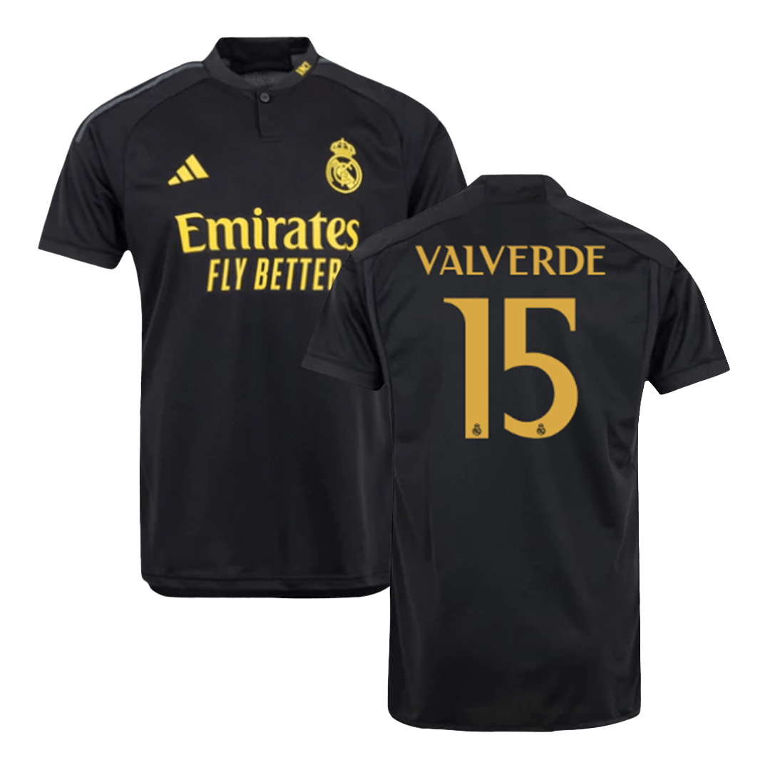 VALVERDE #15 Real Madrid Third Away Soccer Jersey 2023/24 | Gogoalshop