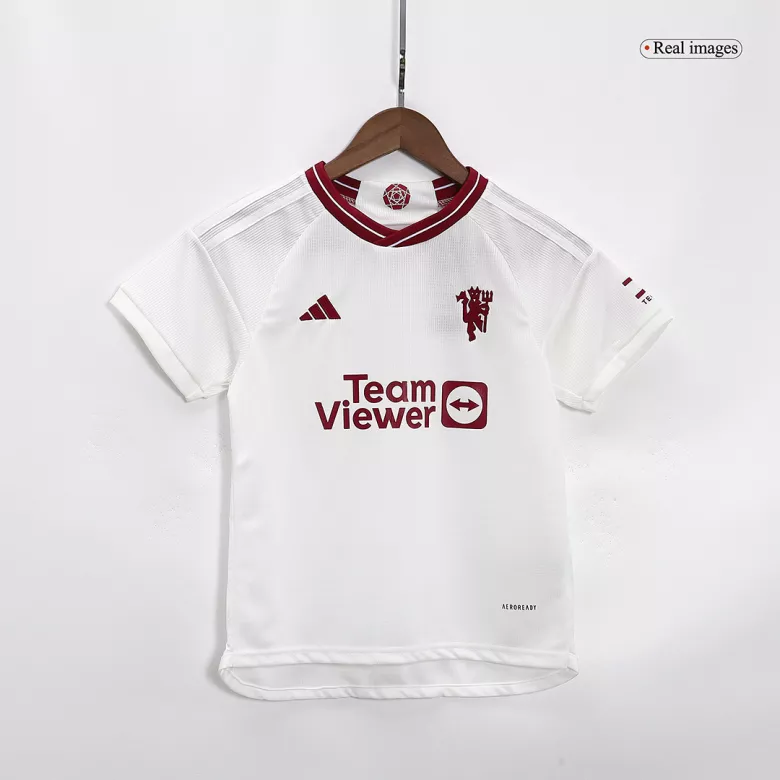 Manchester United Third Away Kids Soccer Jerseys Full Kit 2023/24 - gogoalshop