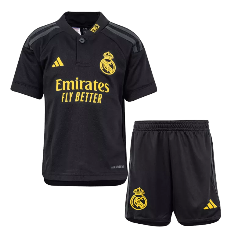 Real Madrid Third Away Kids Soccer Jerseys Full Kit 2023/24 - gogoalshop