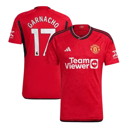 GARNACHO #17 Manchester United Home Soccer Jersey 2023/24 - gogoalshop