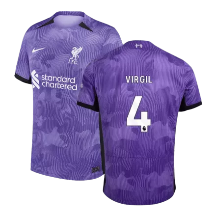 VIRGIL #4 Liverpool Third Away Soccer Jersey 2023/24 - gogoalshop