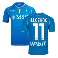 H.LOZANO #11 Napoli Home Authentic Soccer Jersey 2023/24 - gogoalshop