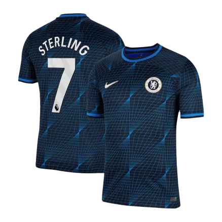 STERLING #7 Chelsea Away Soccer Jersey 2023/24 - gogoalshop