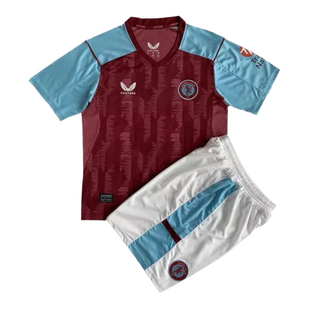 Aston Villa Home Kids Soccer Jerseys Kit 2023/24 - gogoalshop