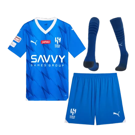 Al Hilal SFC Home Kids Soccer Jerseys Full Kit 2023/24 - gogoalshop