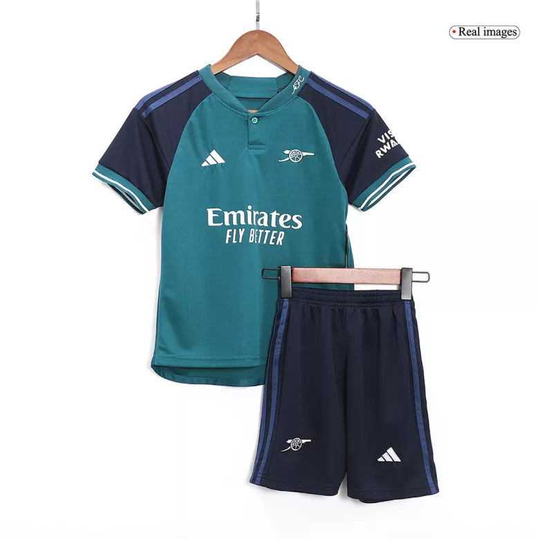 Arsenal Third Away Kids Soccer Jerseys Full Kit 2023/24 - gogoalshop