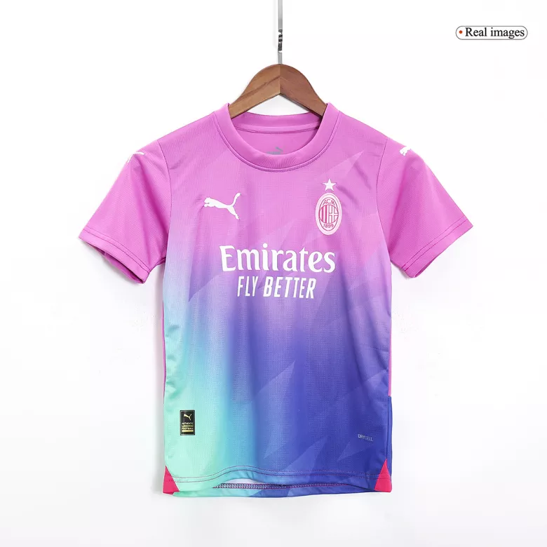AC Milan Third Away Kids Soccer Jerseys Kit 2023/24 - gogoalshop