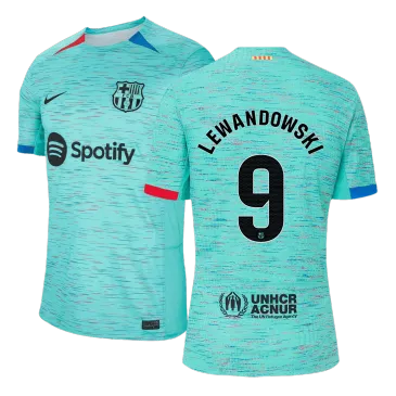LEWANDOWSKI #9 Barcelona Third Away Authentic Soccer Jersey 2023/24 - gogoalshop