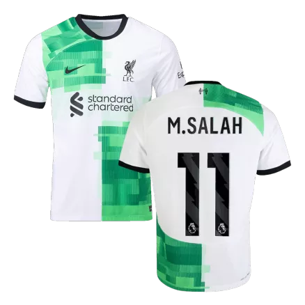 M.SALAH #11 Liverpool Away Authentic Soccer Jersey 2023/24 - gogoalshop