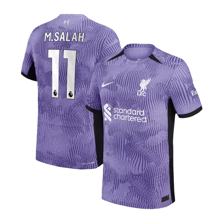 M.SALAH #11 Liverpool Third Away Authentic Soccer Jersey 2023/24 - gogoalshop