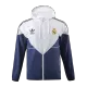 Real Madrid Hoodie Windbreaker Jacket 2023/24 - White&Navy - gogoalshop