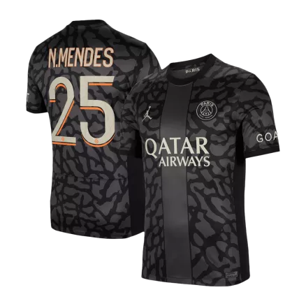 N.MENDES #25 PSG Third Away Soccer Jersey 2023/24 - gogoalshop